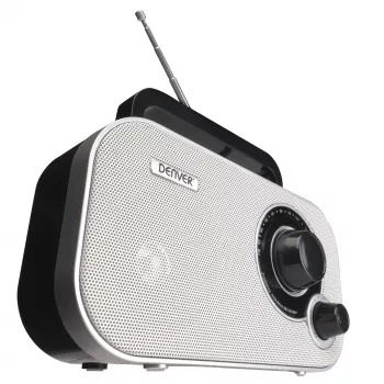 DENVER TR-51WHITE persoonlijke radio zwart wit