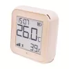 Temperatuur- en vochtigheidssensor Shelly H&T Gen3 WiFi - compacte draadloze omgevingssensor (mokka)