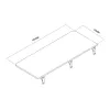 Maclean MC-128WD inklapbare wandplank, 100×40 cm, houtafwerking