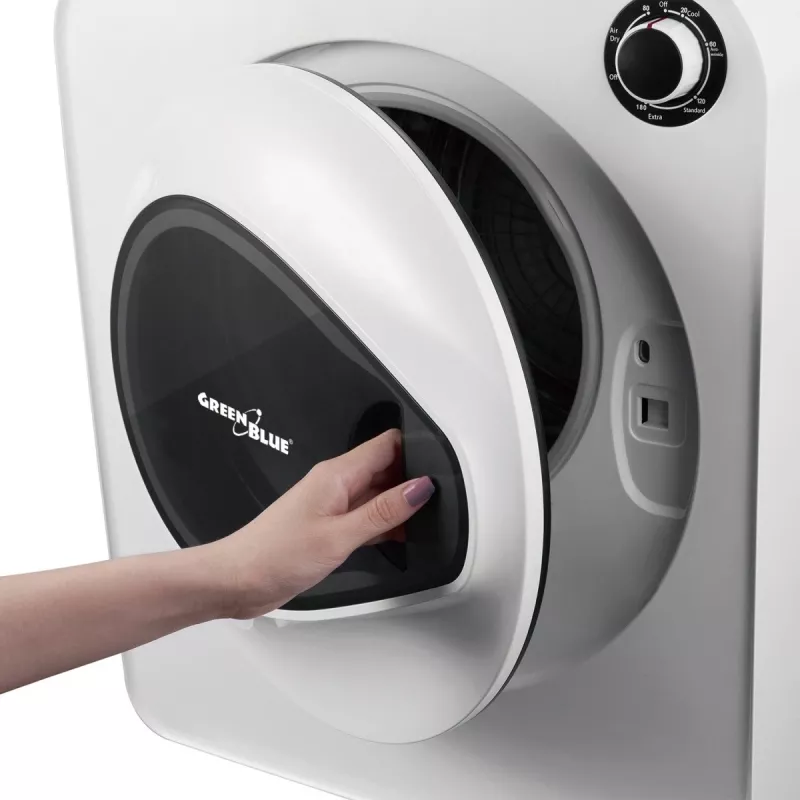 Wasmachinedroger GreenBlue GB405 — elektrisch 830 W, 3 kg capaciteit, mini-reismodel