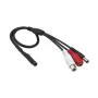 Beveiligingscamera-microfoon ACTi PMIC-0100 — omnidirectionele bedrade microfoon, 3,5 mm, 2,3 m kabel, zwart/rood/wit