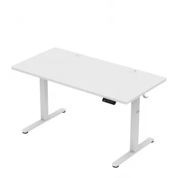 Bureau mark adler Leader 7.3 wit — in hoogte verstelbaar ergonomisch werkstation
