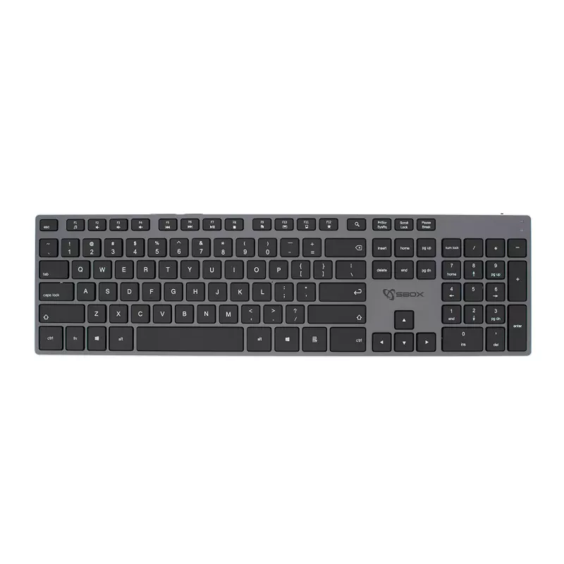 Draadloos toetsenbord SBOX WK-131 US, compact metalen design, US-layout