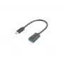 LANBERG AD-UC-UA-04 adapter USB Type-C stekker - USB Type-A bus 15cm zwart