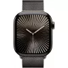 APPLE Watch Series 10 GPS + Cellular 42 mm titanium behuizing in leisteen met Milanese Loop in leisteen