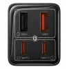 Baseus GaN6 Pro universele zwarte AC-snellader voor binnen