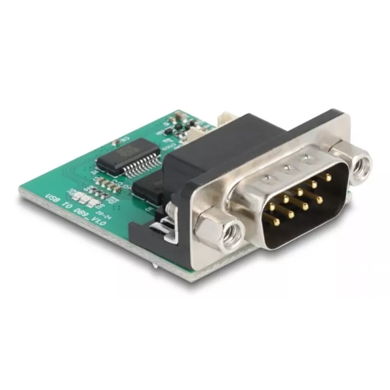 DeLOCK 90781 seriële converter repeater isolator USB 2.0 RS-232 zwart groen