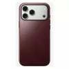 Leren hoesje Nomad Modern voor iPhone 17 Pro Max (6,9 inch) – bordeaux, leer+TPU+PC