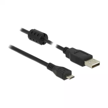 USB-kabel DeLOCK 5m USB 2.0-A Micro-B zwart
