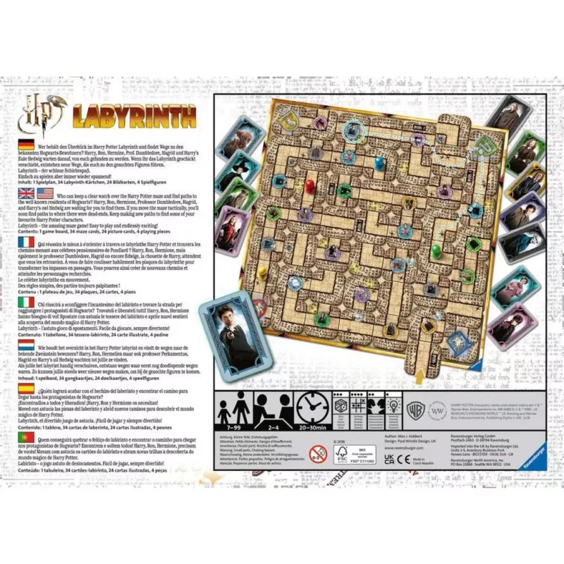 Kaartspel Ravensburger Harry Potter Labyrinth