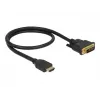 Videokabel-adapter DeLOCK 85651 0,5 m HDMI Type-A DVI zwart