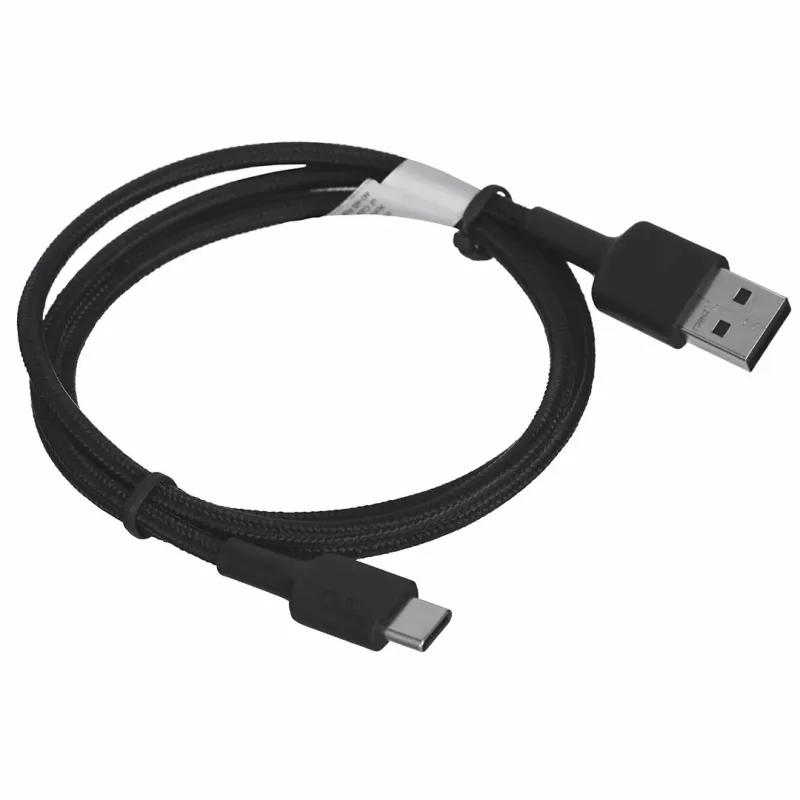 AUKEY CB-CD30 USB-A-naar-USB-C-kabel 0,9 m, nylon gevlochten, 60W PD, 3A, zwart