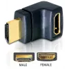 HDMI-adapter DeLOCK 65072 HDMI-stekker naar HDMI-bus, 90° naar boven