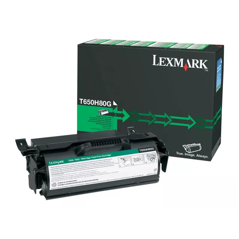 Toner Lexmark T650H80G 30000 pagina's zwart