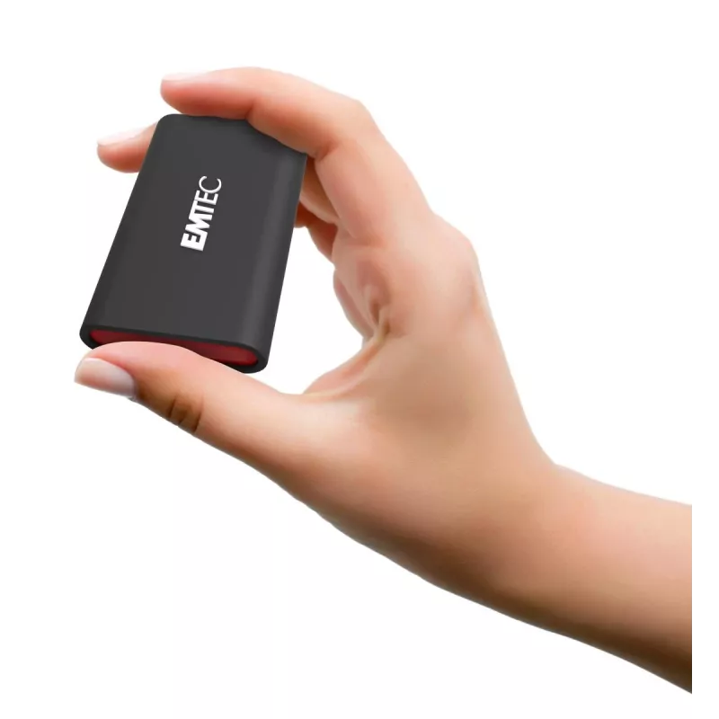 Emtec X210 ELITE 2 TB USB Type-C 3.2 Gen 2 (3.1 Gen 2) zwart, rood