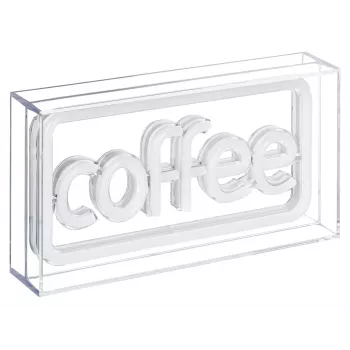 Neon LED-lichtreclame ActiveJet AJE-NEON COFFEE, veelkleurig, USB 5V, opbouwmontage, AS-kunststof frame