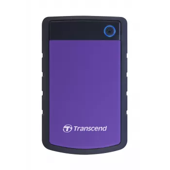 Transcend StoreJet 25H3P - harde schijf - 1TB - extern - 6,4 cm (2.5) - SuperSpeed USB - 5400 tpm - buffer: 8MB - brilliant purple (TS1TSJ25H3P)