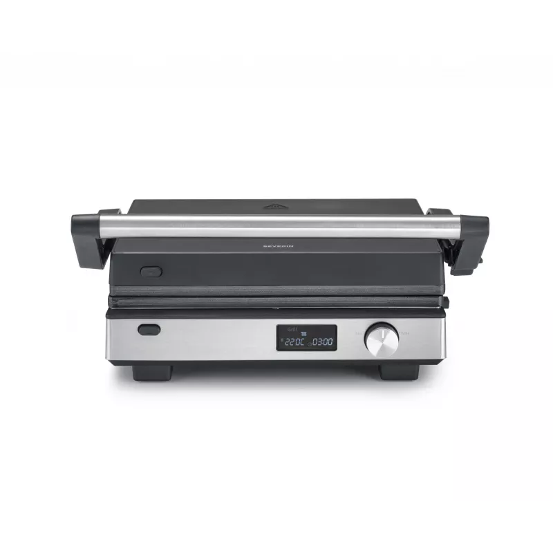 Contactgrill Severin KG 2380 zwart zilver 2000W roestvrij staal