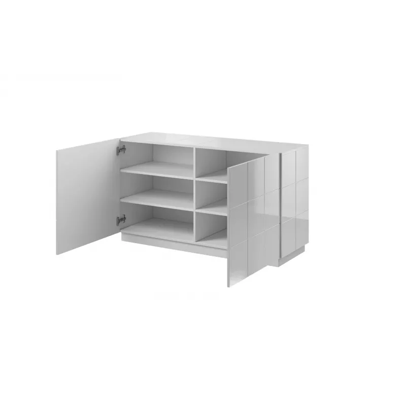 Cama sideboard 2D REJA wit glanzend/wit glanzend