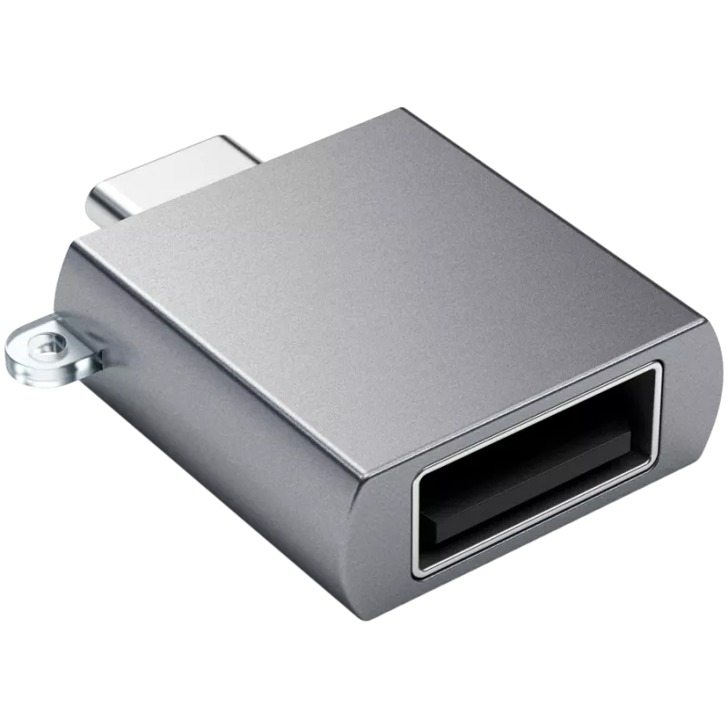 Satechi USB-C naar USB 3.0-adapter Space Gray stijlvol design & hoge kwaliteit - compact design - - - (179979)