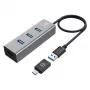 USB-hub GRAUGEAR G-HUB4-AC