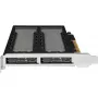 Mobiel opslagrack RAIDSONIC ToughArmor MB842MP-B — 2 verwisselbare bays voor M.2 NVMe, PCIe 4.0 x16