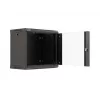 Wandmontage rack LANBERG WF03-5309-10B, 9U, 500×350×540 mm, max. belasting 60 kg, zwart