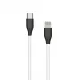 Siliconen kabel USB Type-C - Lightning (wit, 1 m)