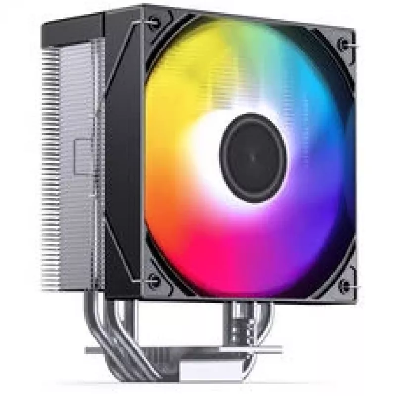 CPU-koeler Jonsbo CB40 zwart ARGB single-tower 225W TDP, 120mm PWM-ventilator