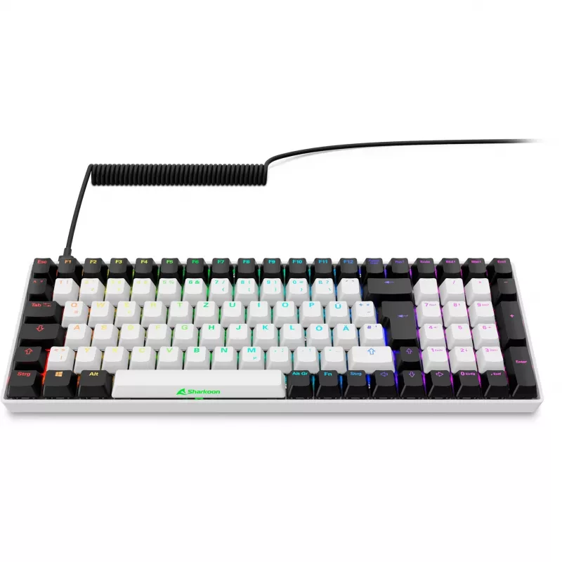 SKILLER SGK50 S2, gaming-toetsenbord wit, DE-layout, Gateron Red