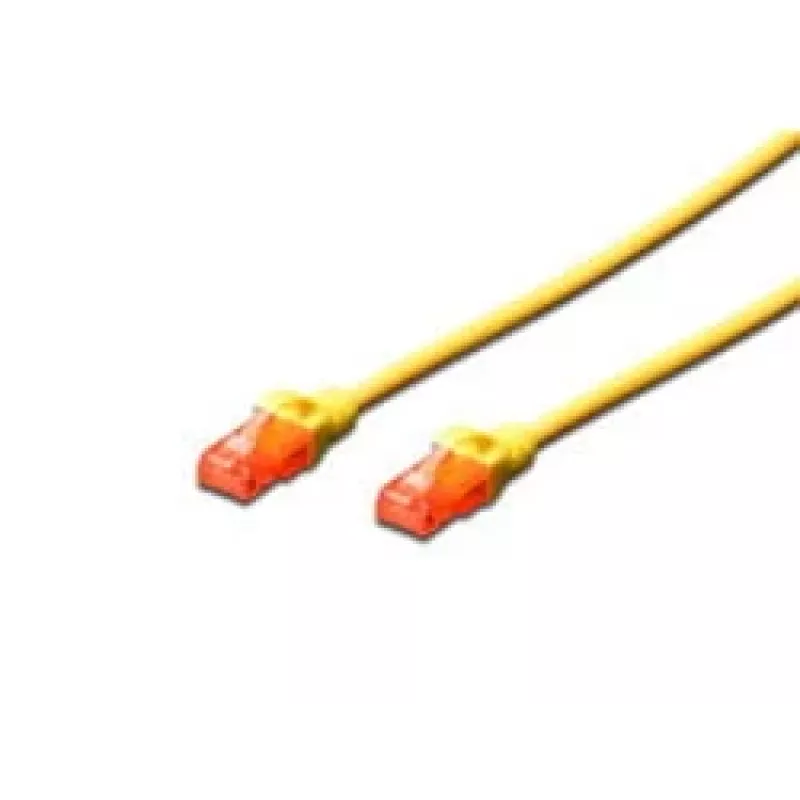 Netwerkkabel Digitus CAT 6 U/UTP RJ-45 3m geel