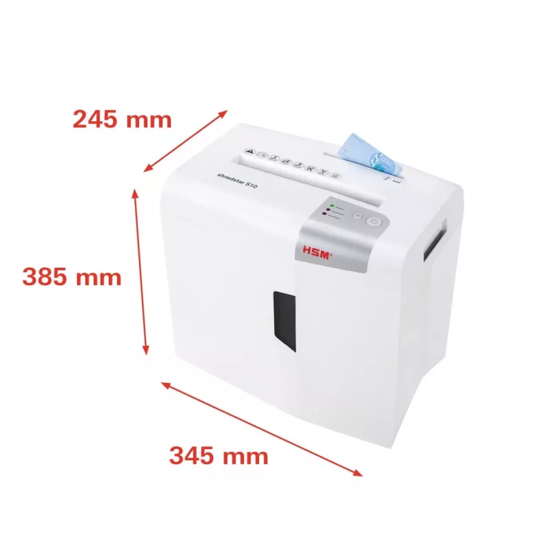 HSM shredstar S10 papiervernietiger, 6 mm + apart CD-snijmechanisme