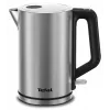 Tefal Bronx KI513D10 elektrische waterkoker, 1,7 l, 2400 W, roestvrij staal, draaibare basis, filter, zilver