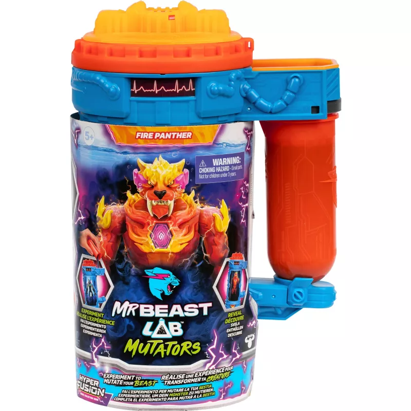 MrBeast Lab Mutators S2 Mutation Chamber - Flame Panther, Speelfiguur