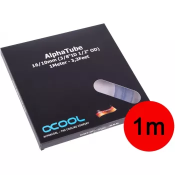 Alphacool 18574 transparante PVC-slang 1,6 cm diameter 100 cm lengte