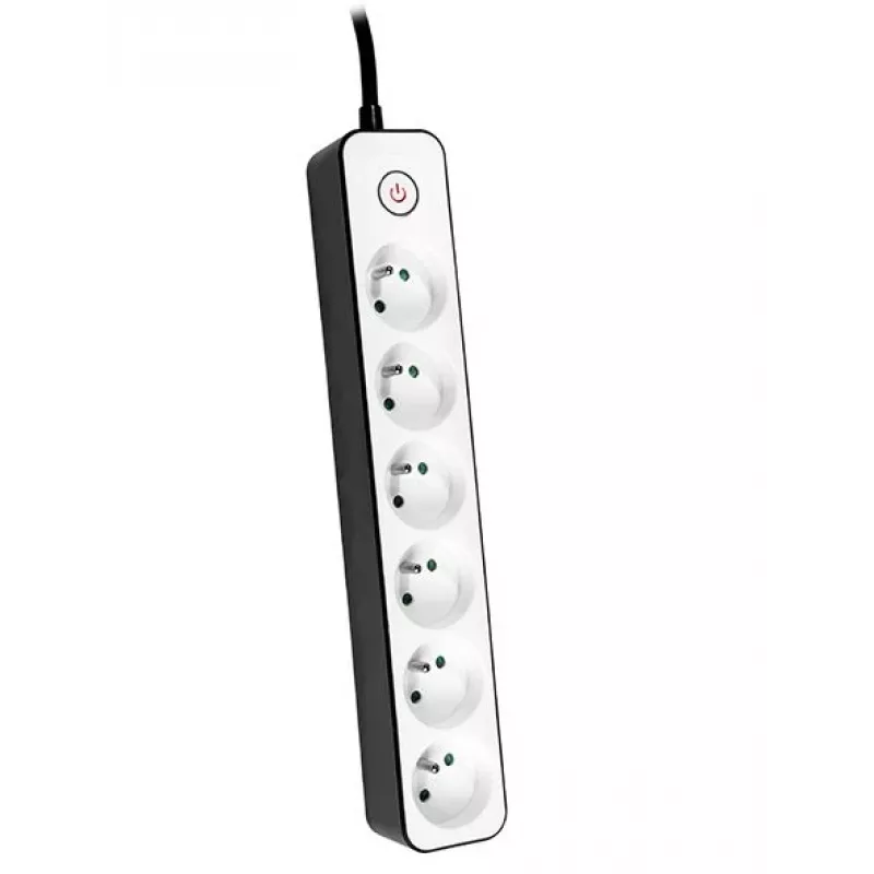 TRACER Stekkerdoos Zebra 1,5 m 6 stopcontacten
