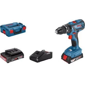 Accu-slagboorschroevendraaier GSB 18V-28 Professional, 18 volt (blauw/zwart, 2x Li-Ion accu 2,0Ah, in L-BOXX)