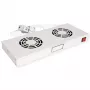 Koelventilator ROLINE 19 inch dakventilatorunit 2 ventilatoren thermostaat grijs