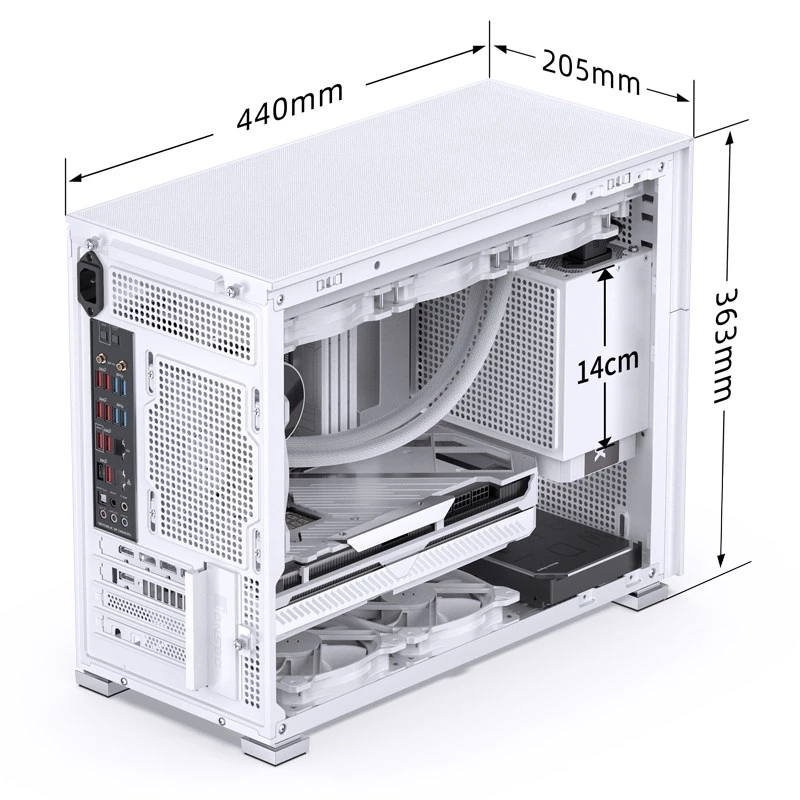 PC-behuizing Jonsbo D31 STD midi tower wit