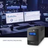 Qoltec Monolith UPS (uninterruptible power supply) dubbelconversie (online) 0,45 kVA 240 W 2 stopcontacten