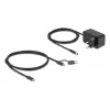 DeLOCK 64326 interface hub USB 3.2 Gen 2 (3.1 Gen 2) Type-C 10000 Mbit/s zwart