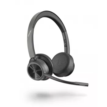 Headset HP POLY Voyager 4320 Microsoft Teams gecertificeerd, bedraad & Bluetooth, USB-A + BT700-dongle, omsluitend, 1,5 m kabel, 162 g, zwart