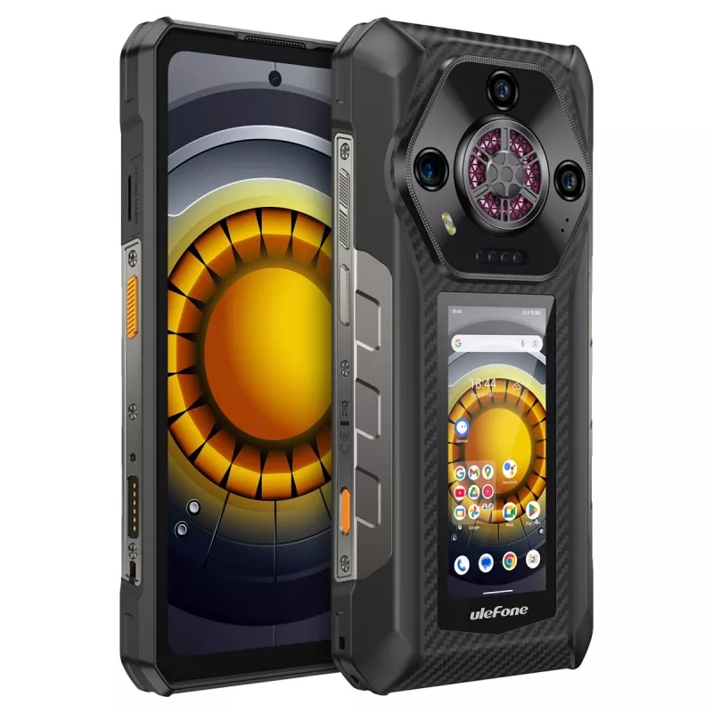 Ulefone Armor 30 Pro 5G UF-A30P smartphone, 6,95 inch, 16 GB RAM, 512 GB, IP69K, Android 14, 12800 mAh, zwart