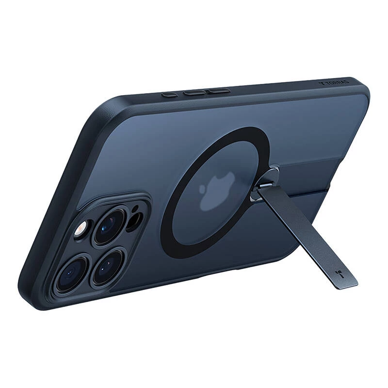 Torras Pstand Spin case voor iPhone 16 Pro (zwart)