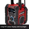 Draagbare radio EINHELL TE-CR 18 Li DAB+ FM Bluetooth USB, accu-aangedreven (TE-CR 18 Li compatibel)