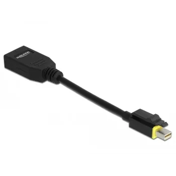 DeLOCK - DisplayPort-adapter - Mini DisplayPort (M) vergrendeld naar DisplayPort (W) - DisplayPort 1.4 - 15 cm - halogeenvrij, 8K-ondersteuning - zwart (65978)