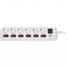 Brennenstuhl 1153110126 verlengsnoer 2 m 6 stopcontacten binnen wit (1153110126)