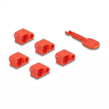 Portblocker DeLOCK 20929 RJ45 10 stuks rood
