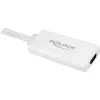 Delock - video-/audioadapter - USB, 15 pin D-Sub (DB-15) male naar HDMI female - 25cm - wit (62460)