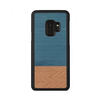 Smartphonehoesje man and wood voor Samsung Galaxy S9 Denim zwart